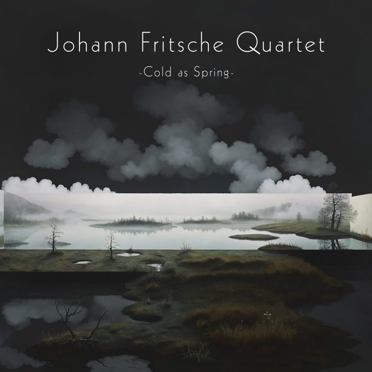 animated abstract swamp landscape with clouds